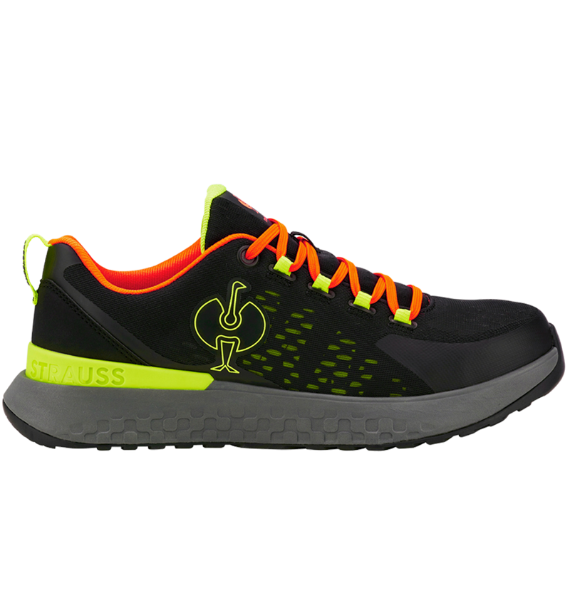 Footwear: SB Safety shoes e.s. Comoe low + black/high-vis yellow/high-vis orange 1