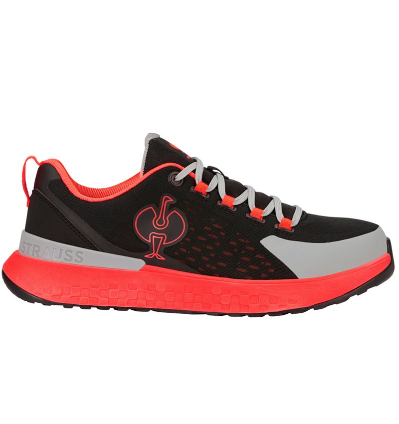 SB: SB Safety shoes e.s. Comoe low + black/high-vis red 4