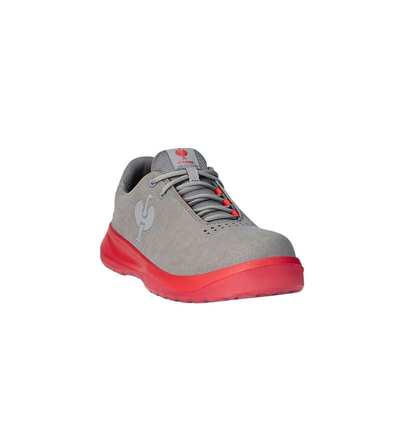 S1P: S1P Safety shoes e.s. Banco low + pearlgrey/solarred 2