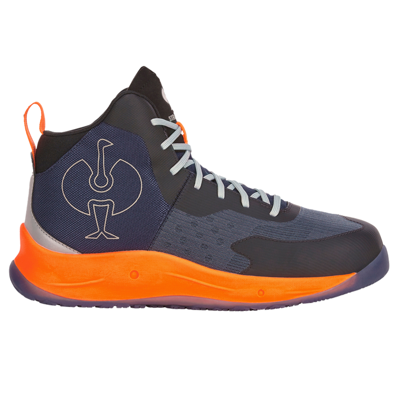 Footwear: S1PS Safety shoes e.s. Marseille mid + navy/high-vis orange 4