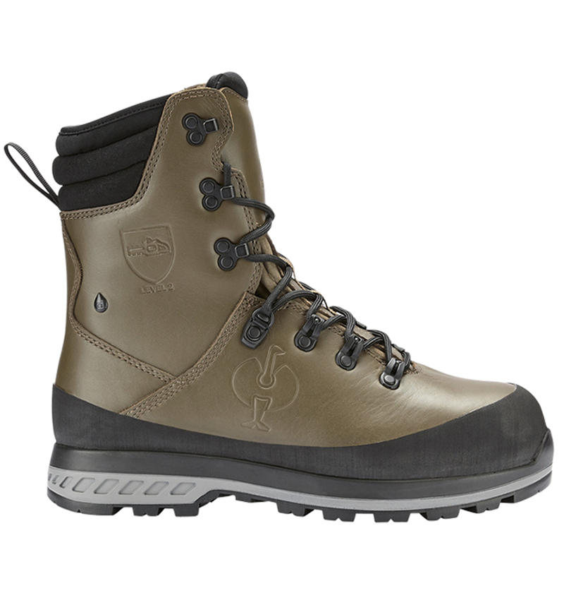 S2: e.s. S2 Forestry safety boots Triton + mudgreen 2