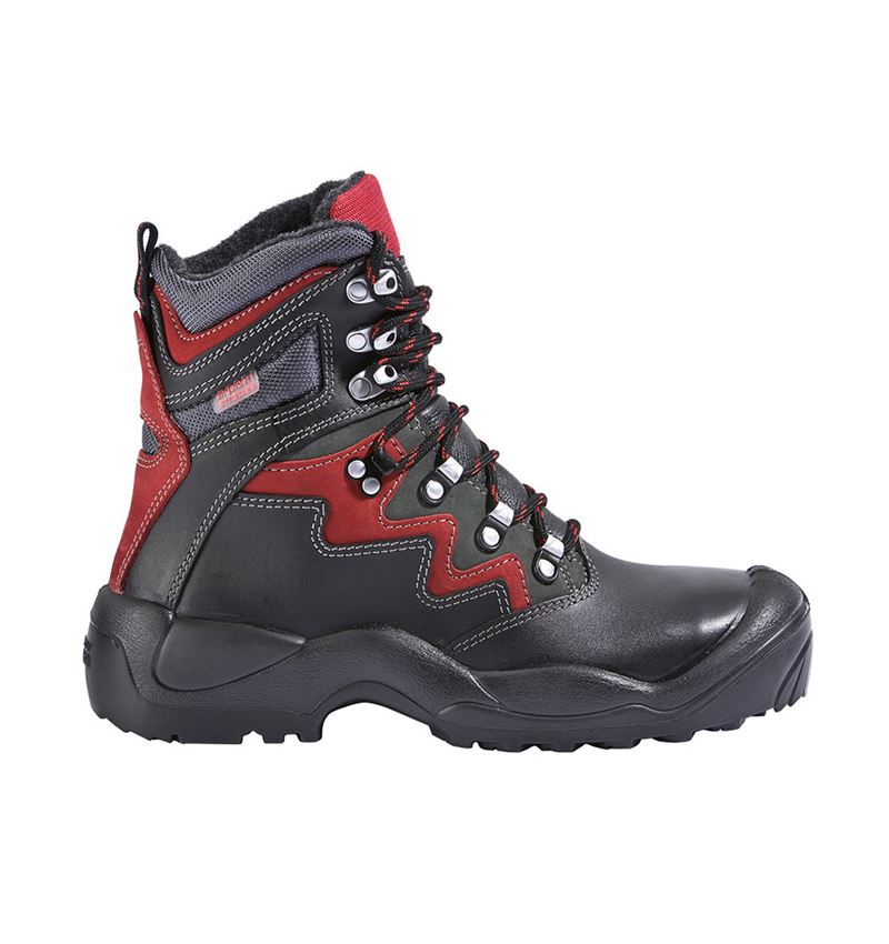 S3: S3 Winter safety boots Lech + black/anthracite/red