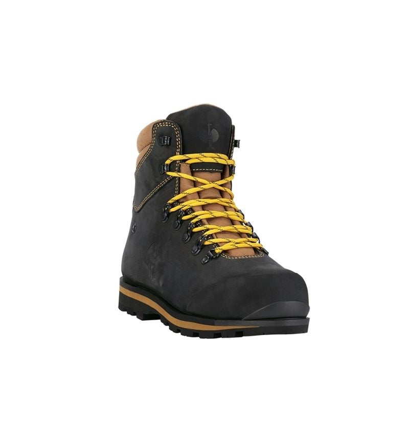 S3: S7L Safety boots e.s. Alrakis II mid + black/walnut/wheat 4