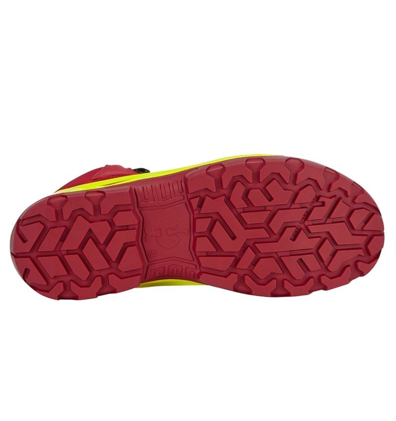 S3: S3 Safety boots e.s. Kastra II mid + red/high-vis yellow 4