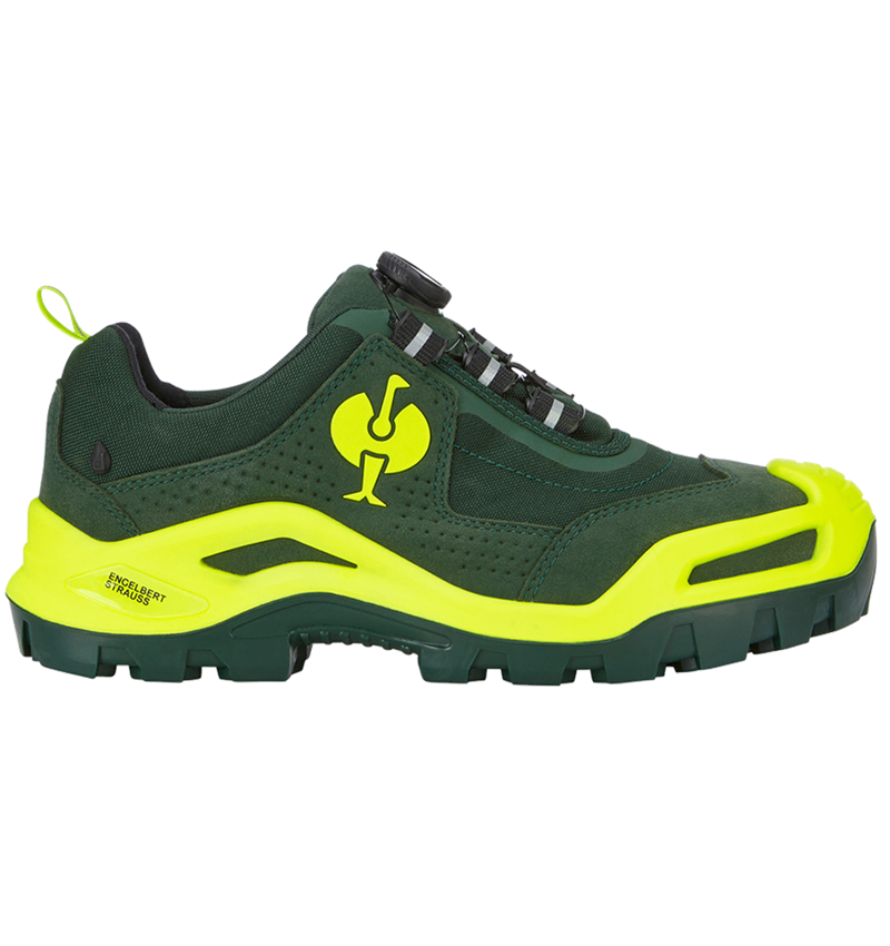 Footwear: S3 Safety shoes e.s. Kastra II low + green/high-vis yellow 4