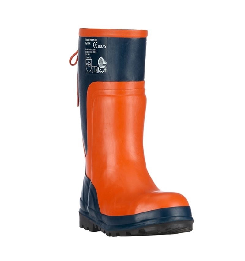 SB: SB Forestry safety boots Timberman III + blue/orange 1