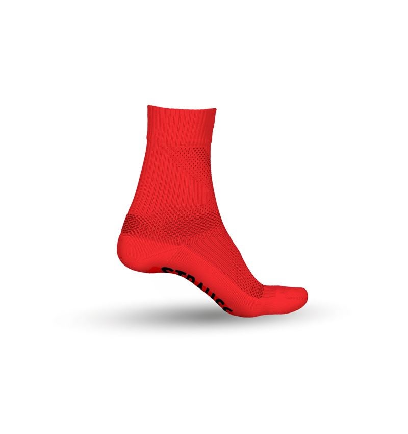 Sokker | Strømper: e.s. Allseason sokker Function light/high + advarselsrød/sort
