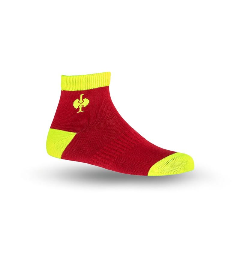 Accessories: e.s. Allround socks Classic light/mid, children's + fiery red/high-vis yellow