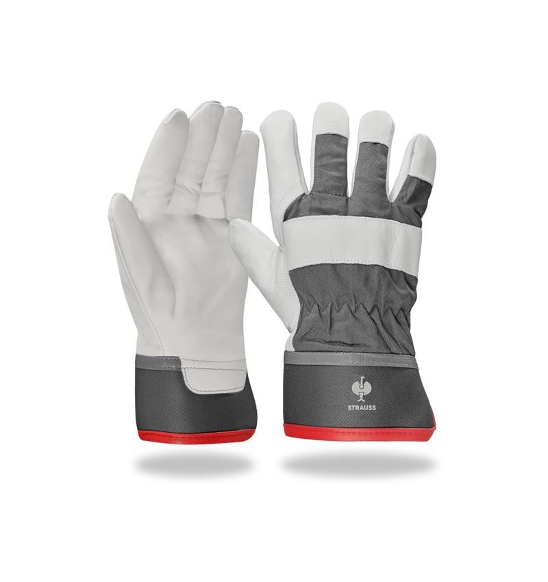 Cold: Grain leather winter gloves Yukon