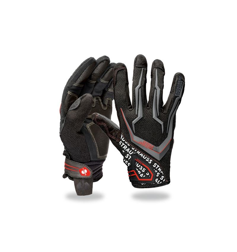 Hybrid: e.s. Mechanic's gloves Mirage + black/red