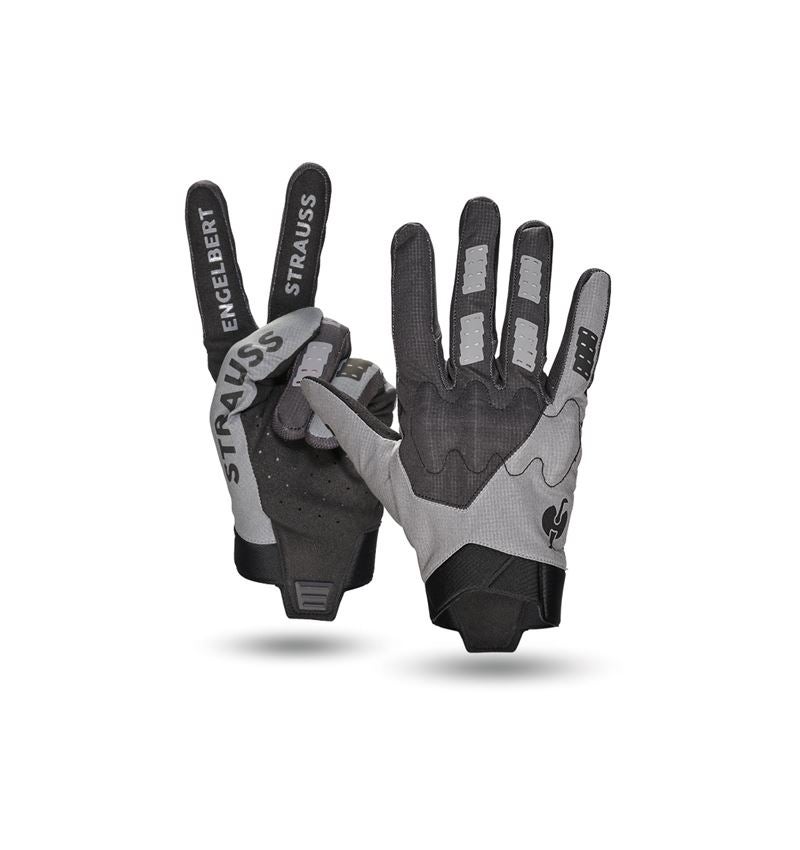 Hybrid: Handsker e.s.trail, light + basaltgrå/sort