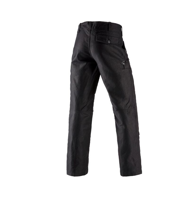 Work Trousers: e.s. Craftman's Trousers with Kneepad Pockets + black 2