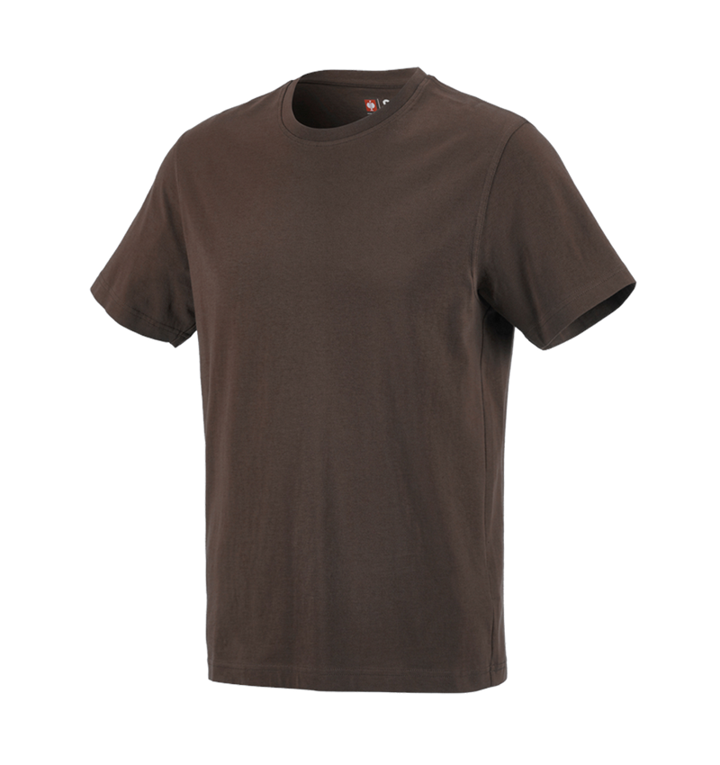 T-Shirts, Pullover & Skjorter: e.s. T-Shirt cotton + kastanje 2