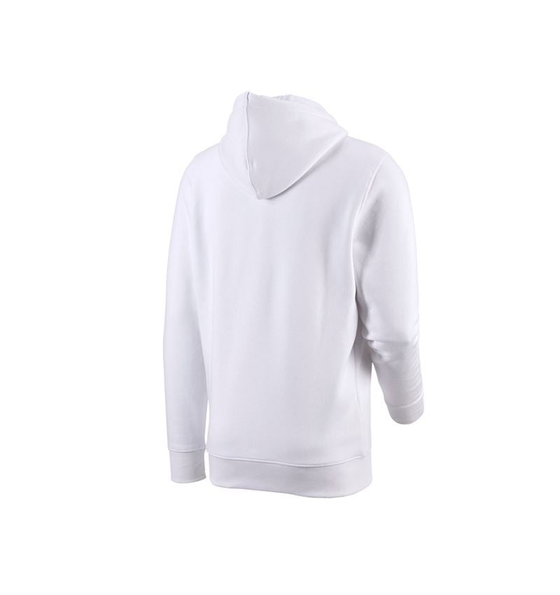 T-Shirts, Pullover & Skjorter: e.s. Hoody-Sweatjakke poly cotton + hvid 4