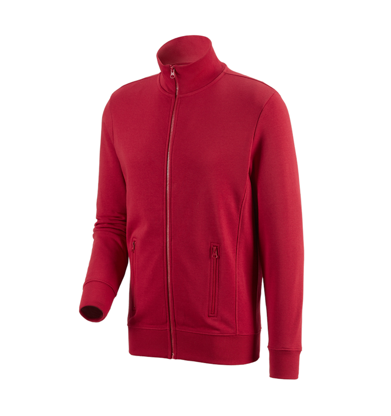 T-Shirts, Pullover & Skjorter: e.s. Sweatjakke poly cotton + rød 2
