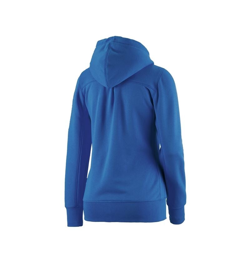 Shirts, Pullover & more: e.s. Hoody sweatjacket poly cotton, ladies' + gentianblue 1