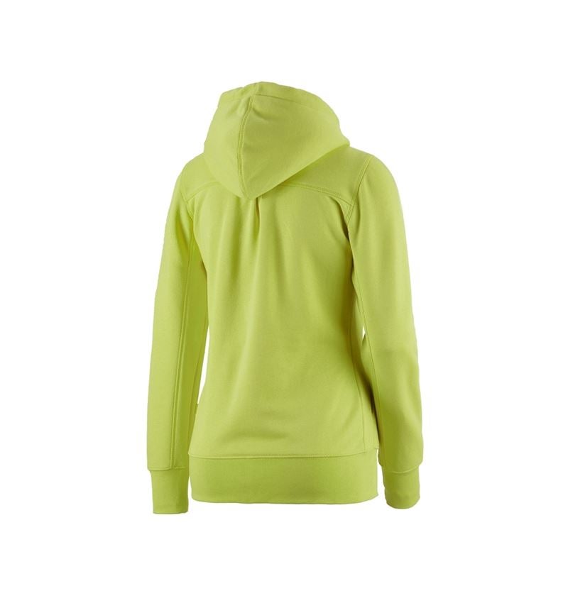 T-Shirts, Pullover & Skjorter: e.s. Hoody-Sweatjakke poly cotton, damer + majgrøn 1