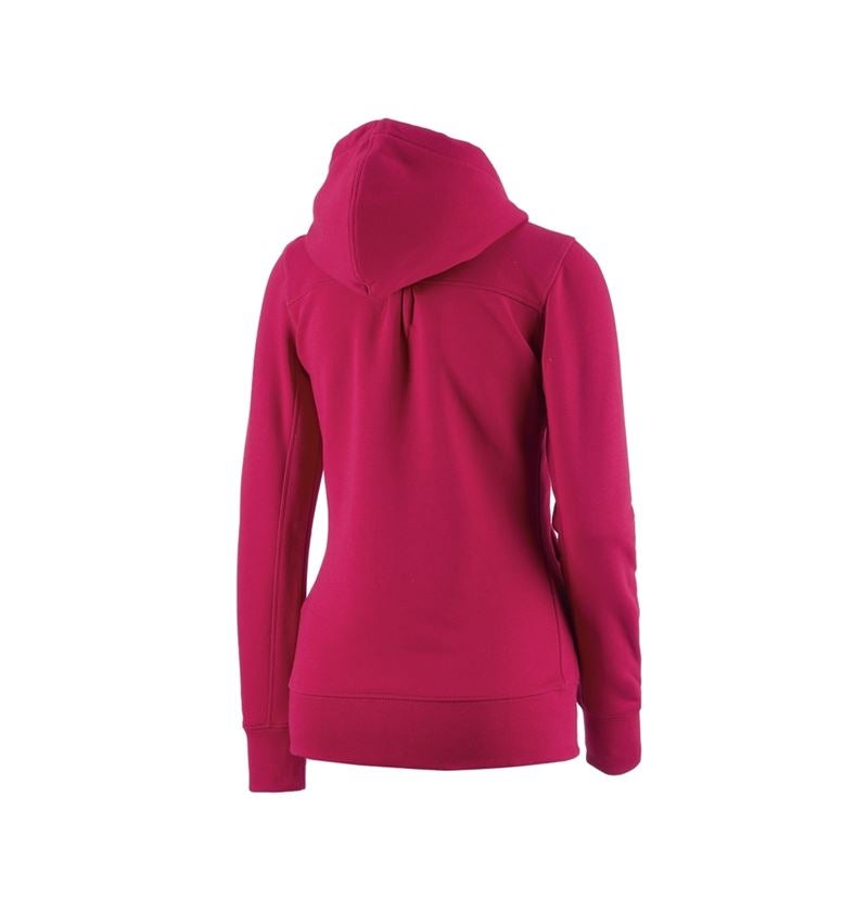 Shirts, Pullover & more: e.s. Hoody sweatjacket poly cotton, ladies' + berry 2