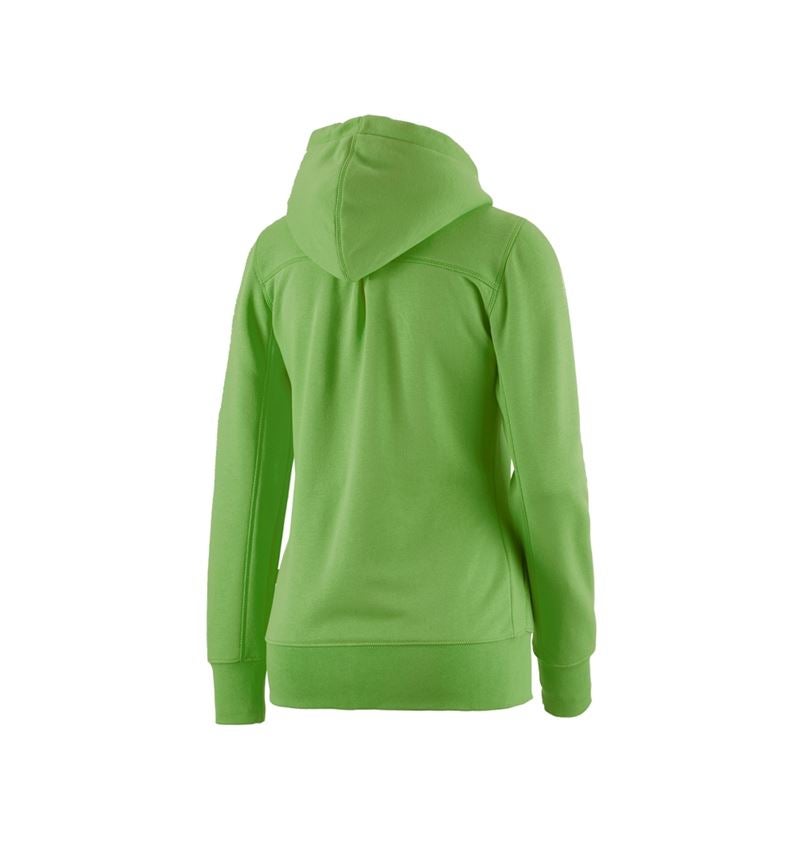 T-Shirts, Pullover & Skjorter: e.s. Hoody-Sweatjakke poly cotton, damer + havgrøn 2
