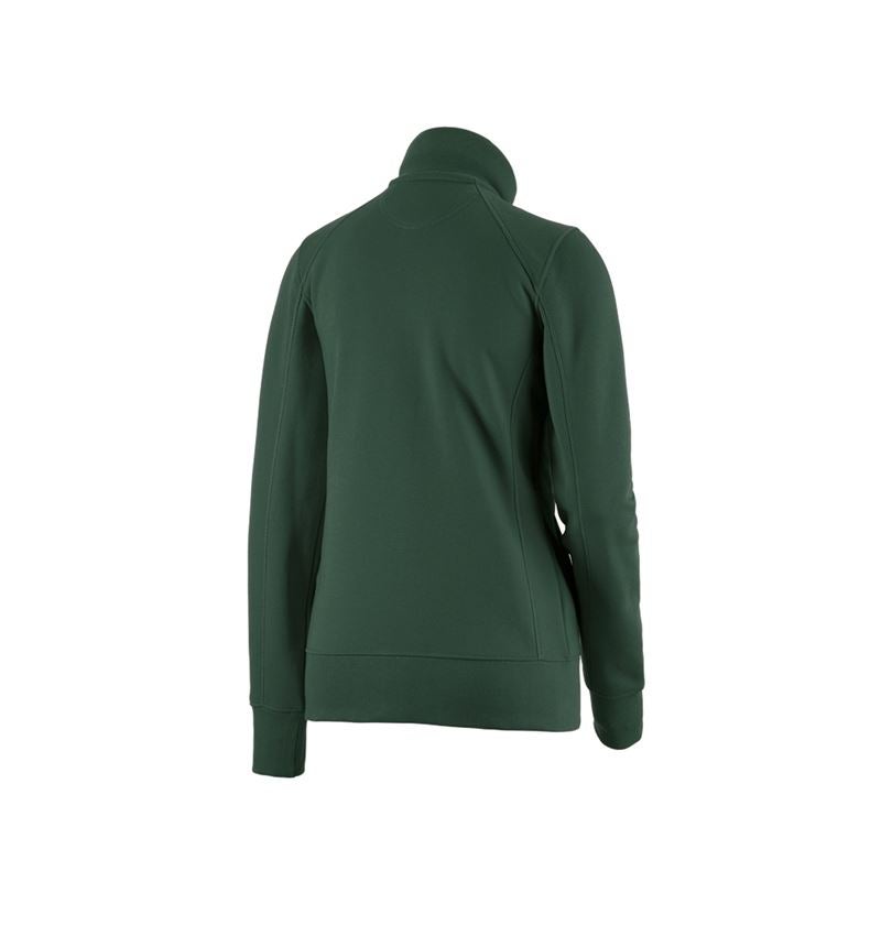 T-Shirts, Pullover & Skjorter: e.s. Sweatjakke poly cotton, damer + grøn 1