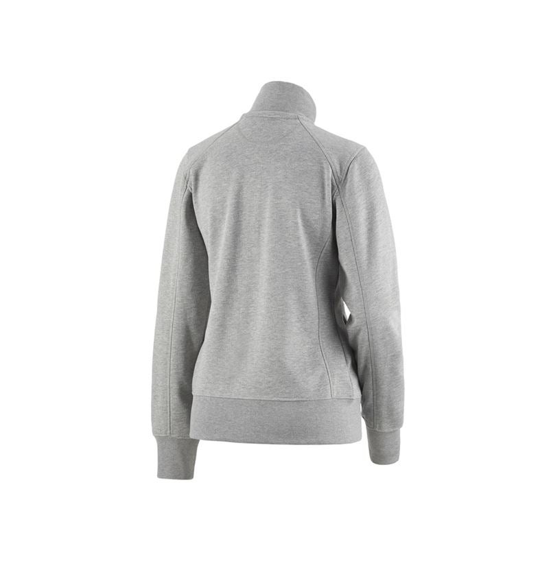 T-Shirts, Pullover & Skjorter: e.s. Sweatjakke poly cotton, damer + gråmeleret 1