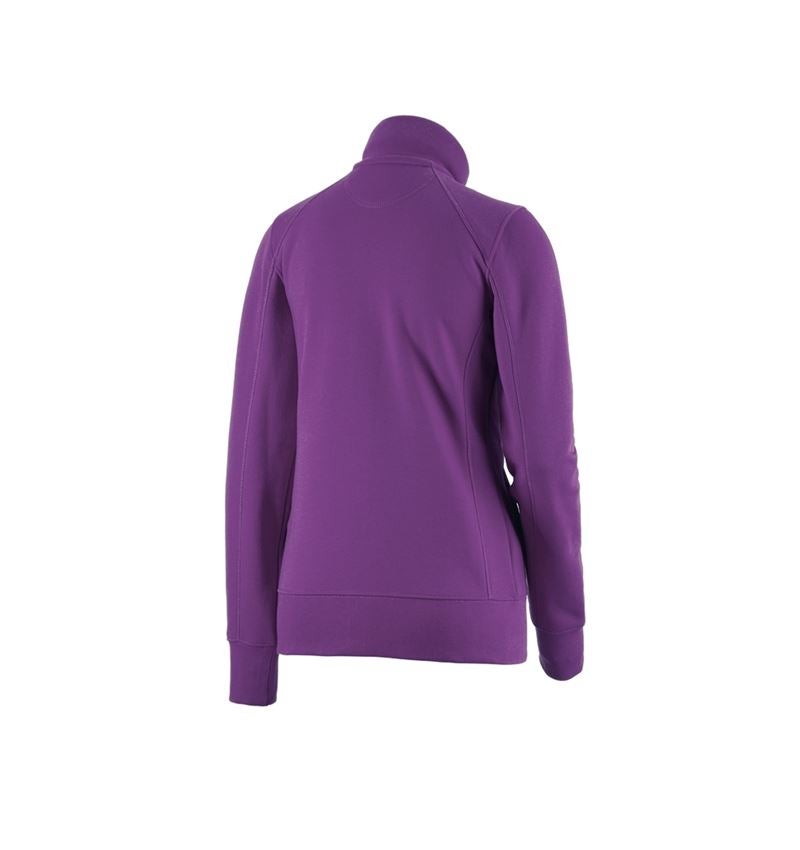 T-Shirts, Pullover & Skjorter: e.s. Sweatjakke poly cotton, damer + violet 1