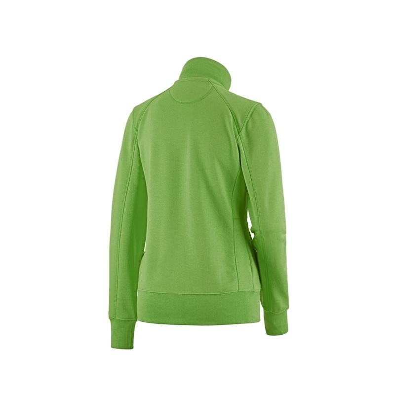 T-Shirts, Pullover & Skjorter: e.s. Sweatjakke poly cotton, damer + havgrøn 2