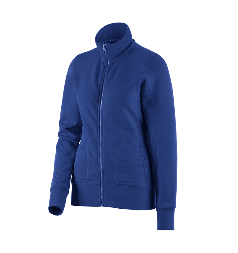 Shirts, Pullover & more: e.s. Sweat jacket poly cotton, ladies' + royal