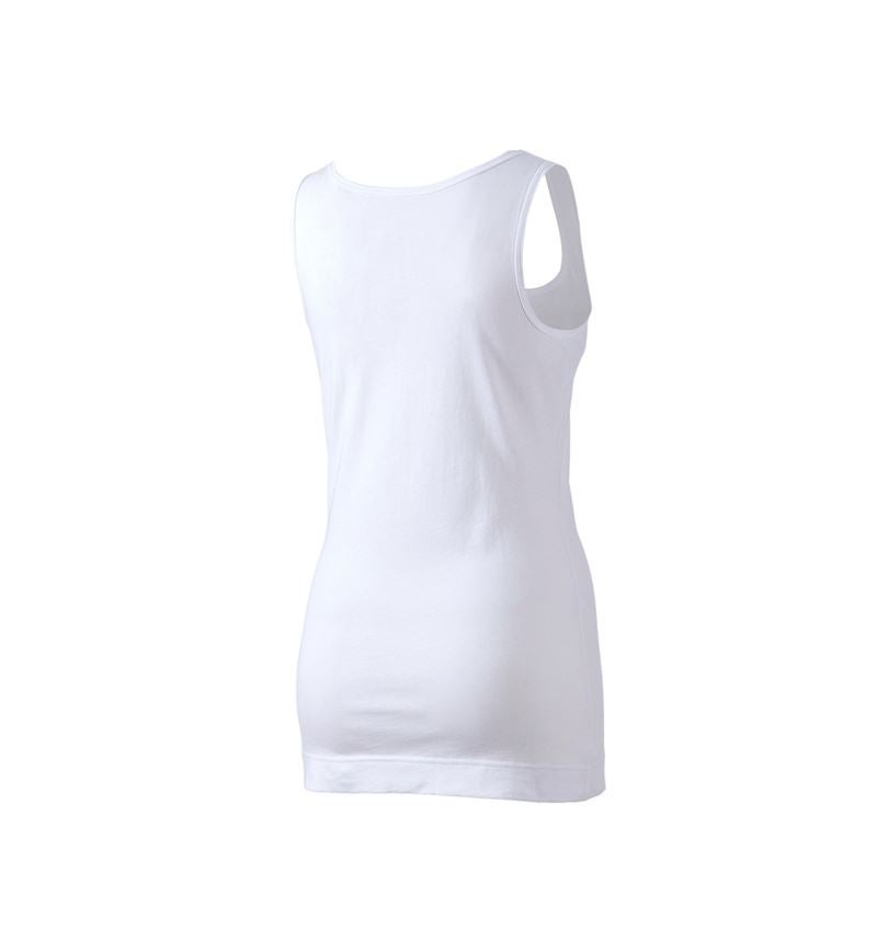T-Shirts, Pullover & Skjorter: e.s. Long-Tank cotton, damer + hvid 2