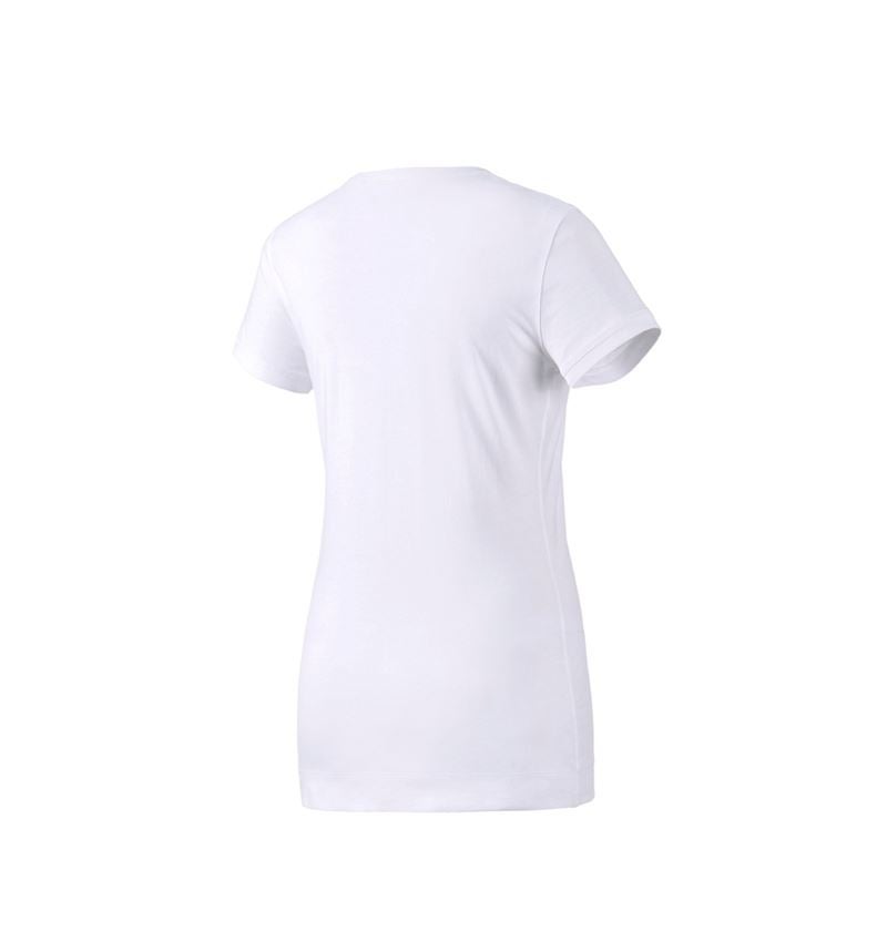 T-Shirts, Pullover & Skjorter: e.s. Long-Shirt cotton, damer + hvid 2