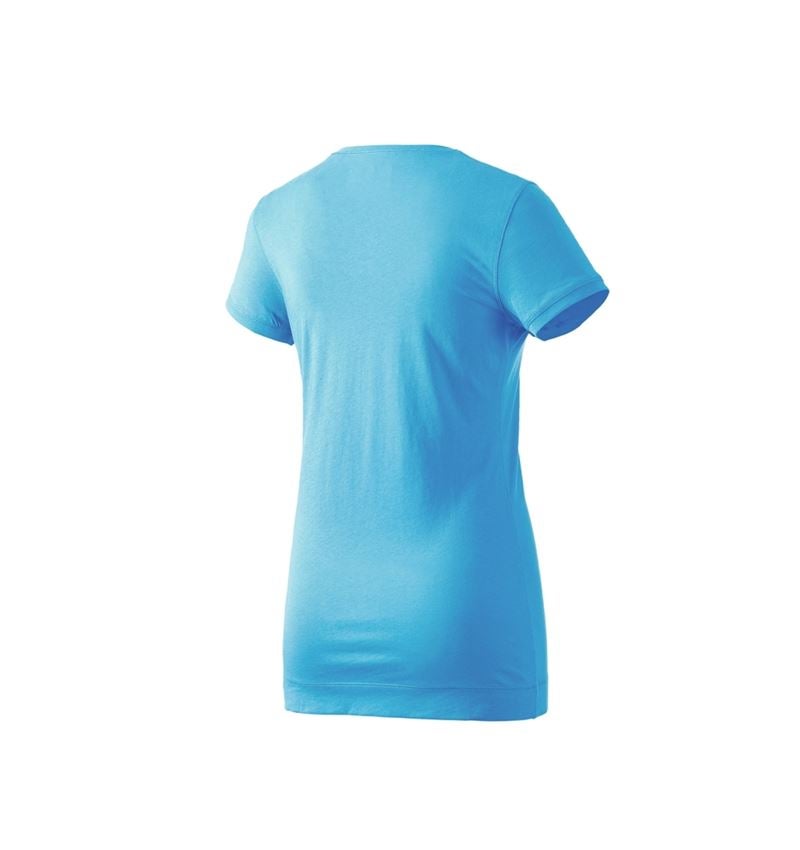 T-Shirts, Pullover & Skjorter: e.s. Long-Shirt cotton, damer + turkis 2