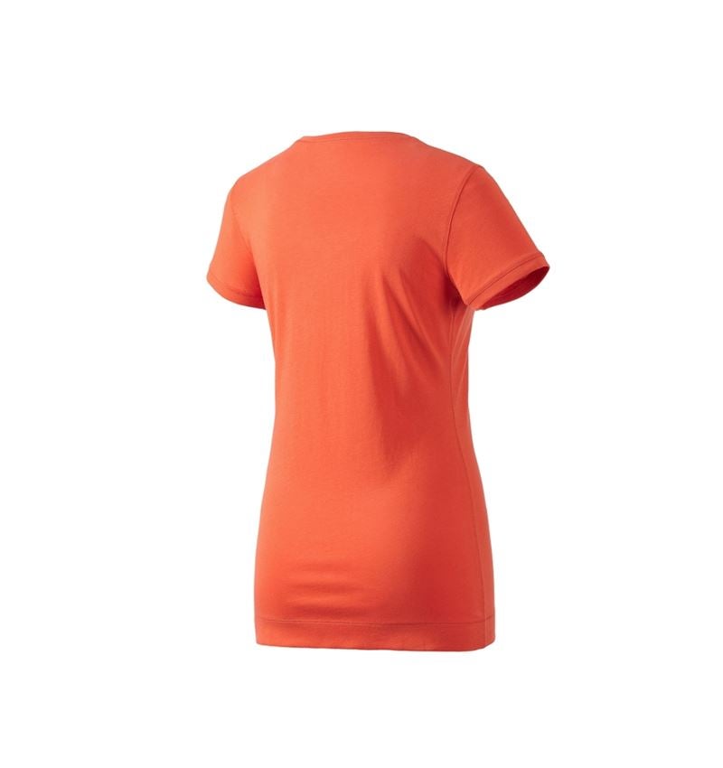 T-Shirts, Pullover & Skjorter: e.s. Long-Shirt cotton, damer + nektarin 2