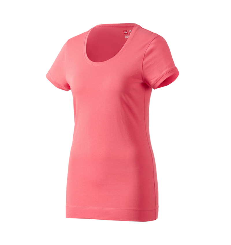 T-Shirts, Pullover & Skjorter: e.s. Long-Shirt cotton, damer + koral 1