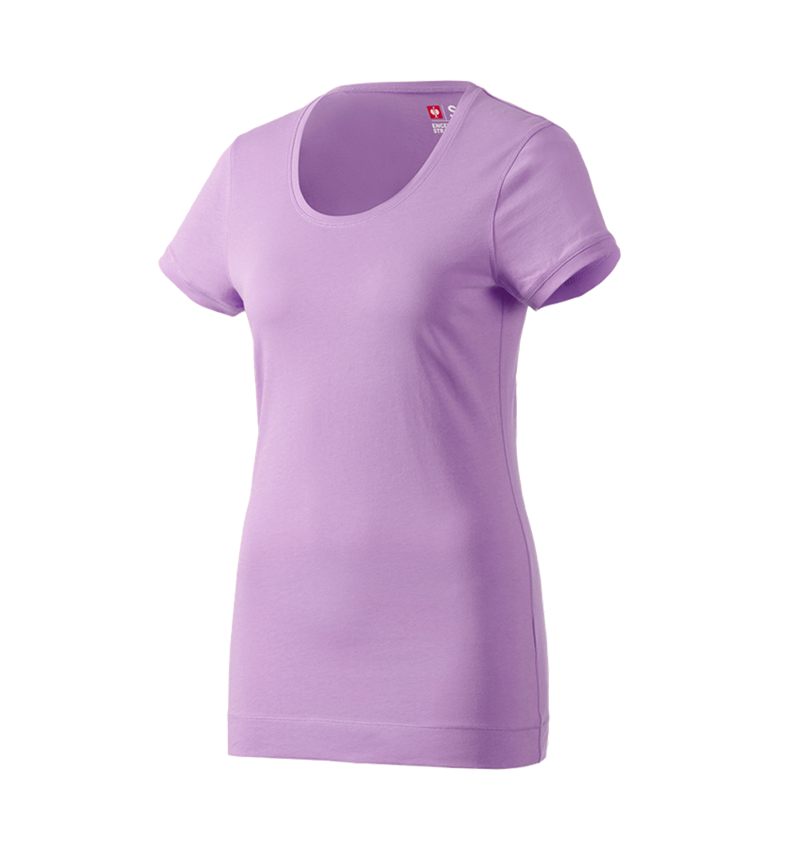 T-Shirts, Pullover & Skjorter: e.s. Long-Shirt cotton, damer + lavendel 1
