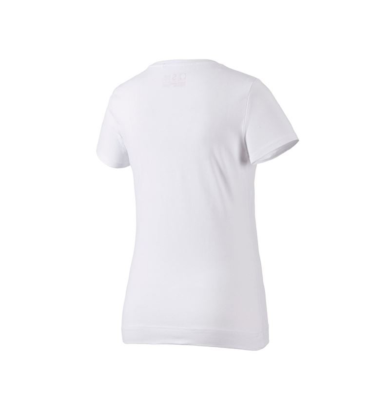 T-Shirts, Pullover & Skjorter: e.s. T-Shirt cotton stretch, damer + hvid 3