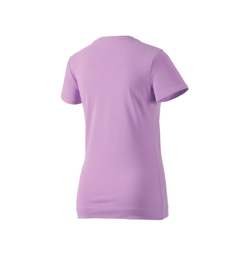 T-Shirts, Pullover & Skjorter: e.s. T-Shirt cotton stretch, damer + lavendel 3