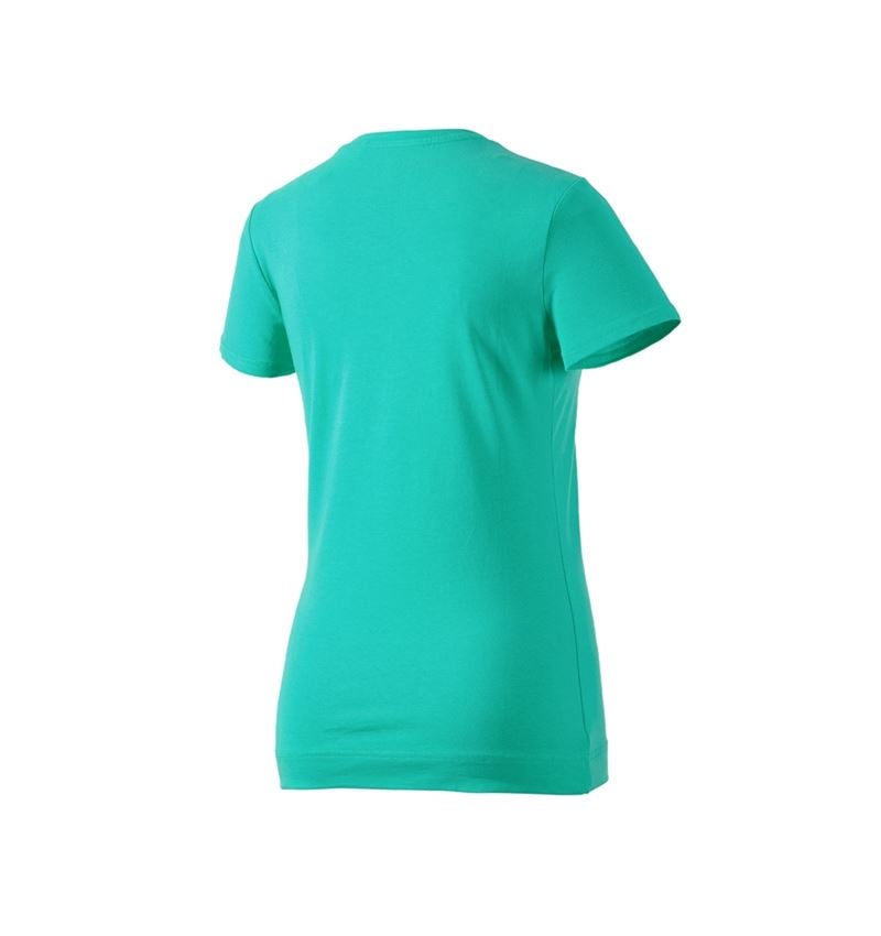 Topics: e.s. T-shirt cotton stretch, ladies' + lagoon 3