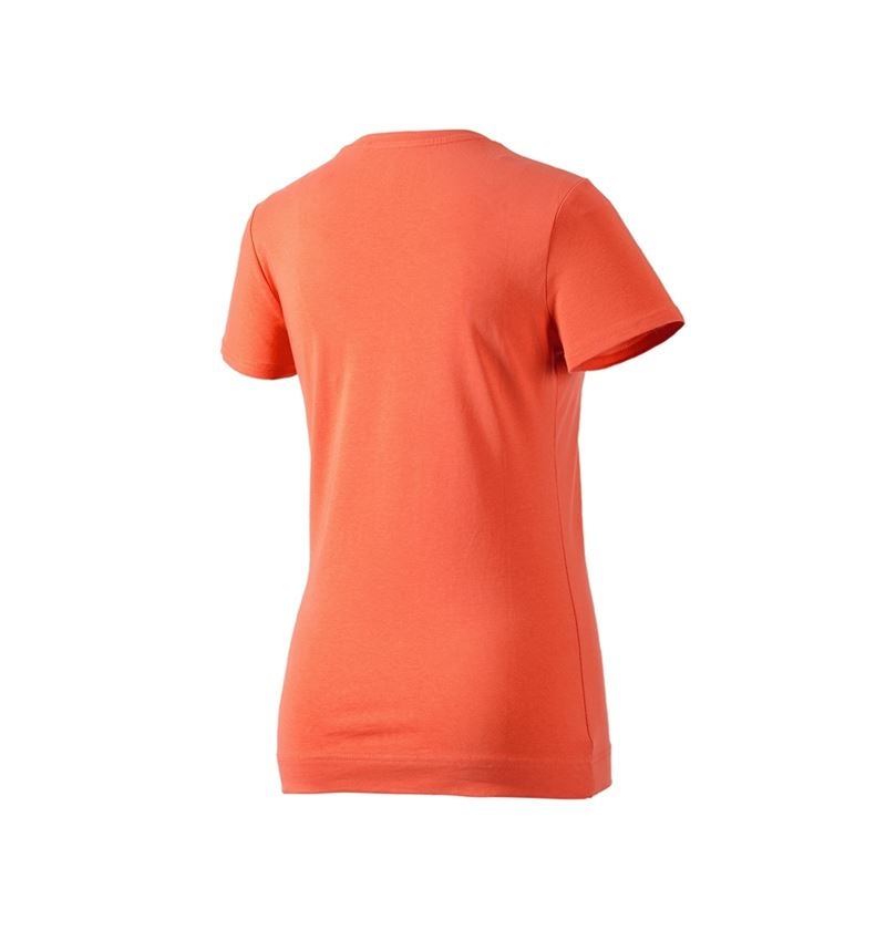 T-Shirts, Pullover & Skjorter: e.s. T-Shirt cotton stretch, damer + nektarin 3
