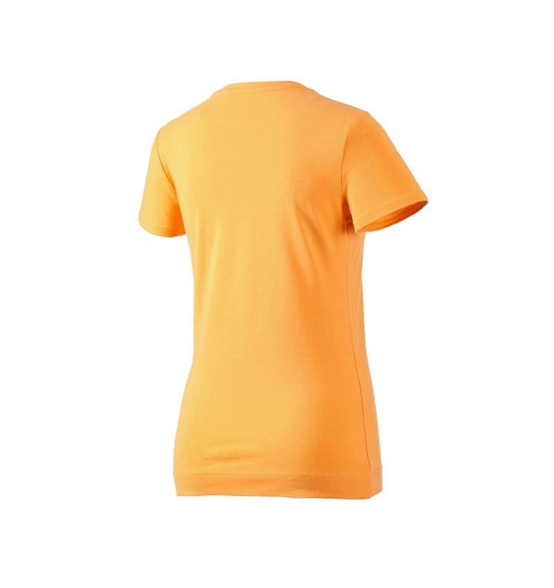 T-Shirts, Pullover & Skjorter: e.s. T-Shirt cotton stretch, damer + lys orange 3