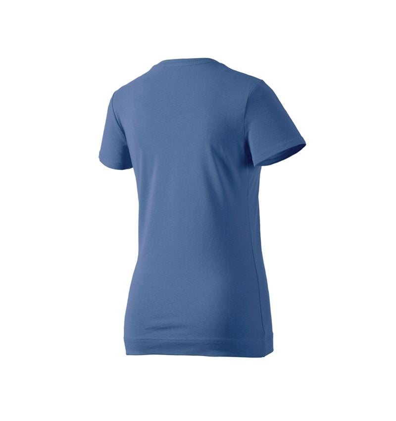 T-Shirts, Pullover & Skjorter: e.s. T-Shirt cotton stretch, damer + kobolt 3