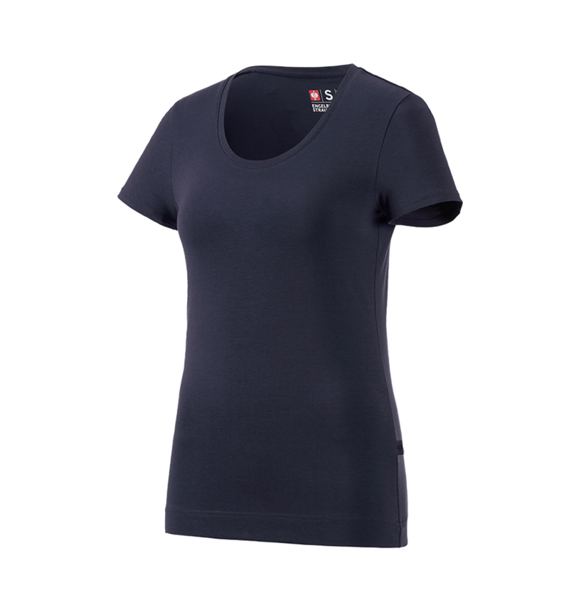 Emner: e.s. T-Shirt cotton stretch, damer + mørkeblå 2
