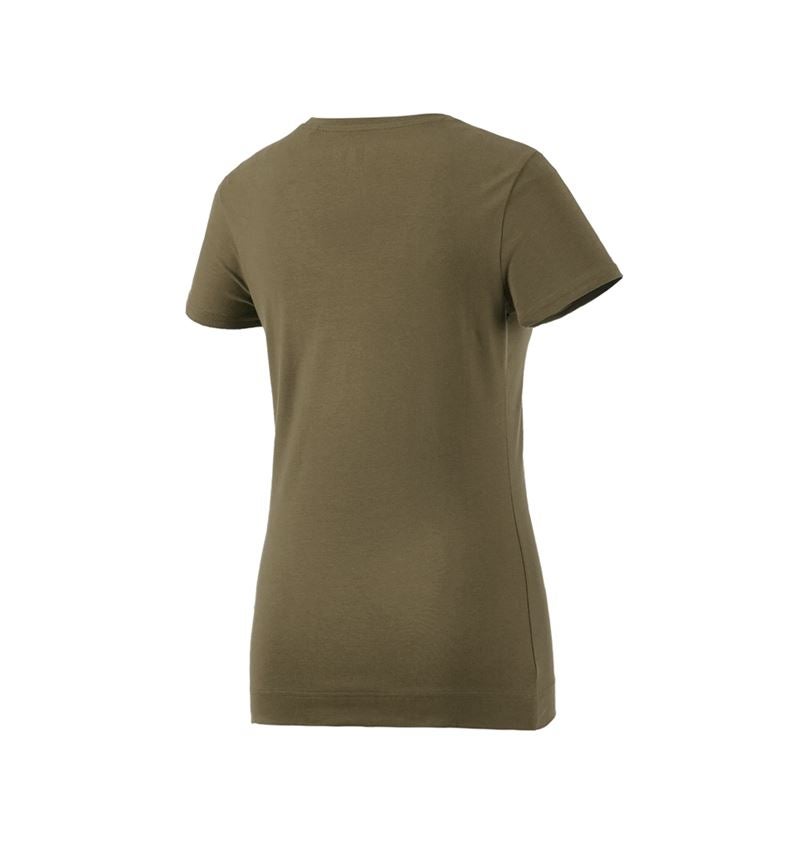 T-Shirts, Pullover & Skjorter: e.s. T-Shirt cotton stretch, damer + slamgrøn 4
