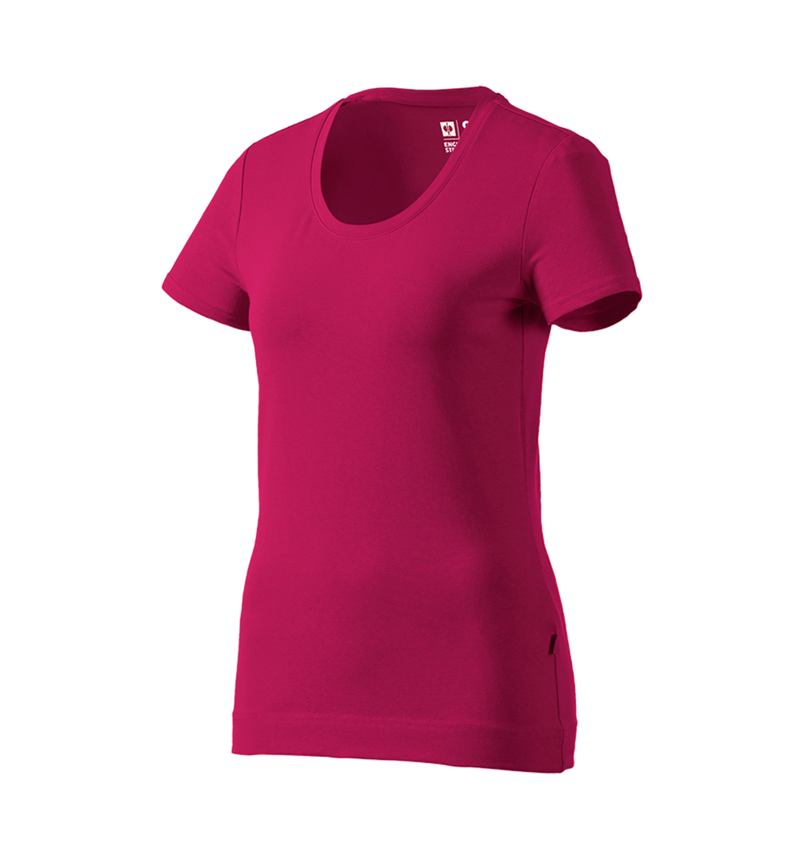 T-Shirts, Pullover & Skjorter: e.s. T-Shirt cotton stretch, damer + bær 2
