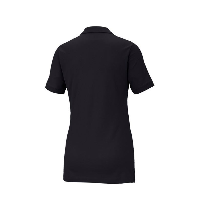 T-Shirts, Pullover & Skjorter: e.s. Pique-Polo cotton stretch, damer + sort 3