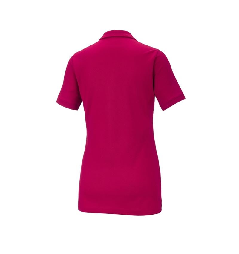 Shirts, Pullover & more: e.s. Pique-Polo cotton stretch, ladies' + berry 3