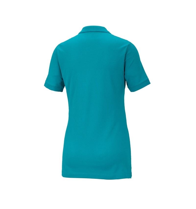 T-Shirts, Pullover & Skjorter: e.s. Pique-Polo cotton stretch, damer + ocean 3