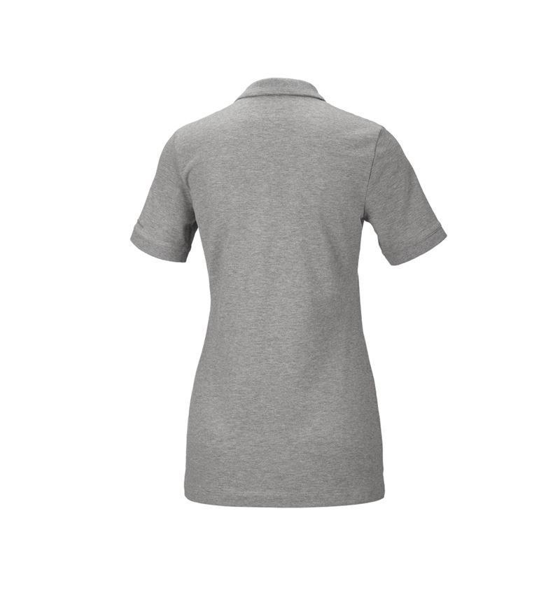 T-Shirts, Pullover & Skjorter: e.s. Pique-Polo cotton stretch, damer + gråmeleret 3