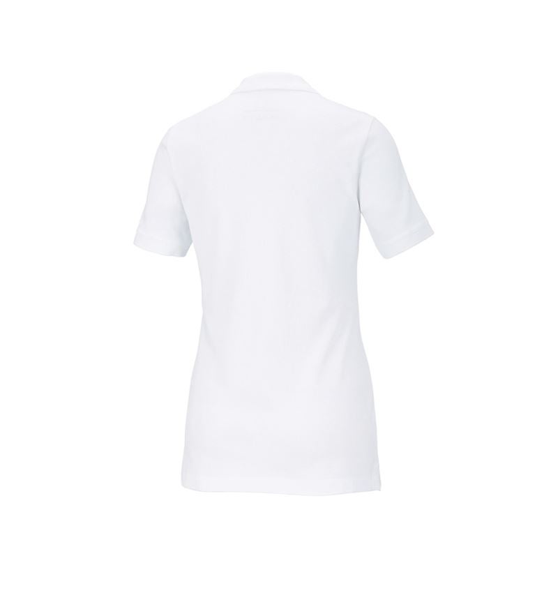 T-Shirts, Pullover & Skjorter: e.s. Pique-Polo cotton stretch, damer + hvid 3