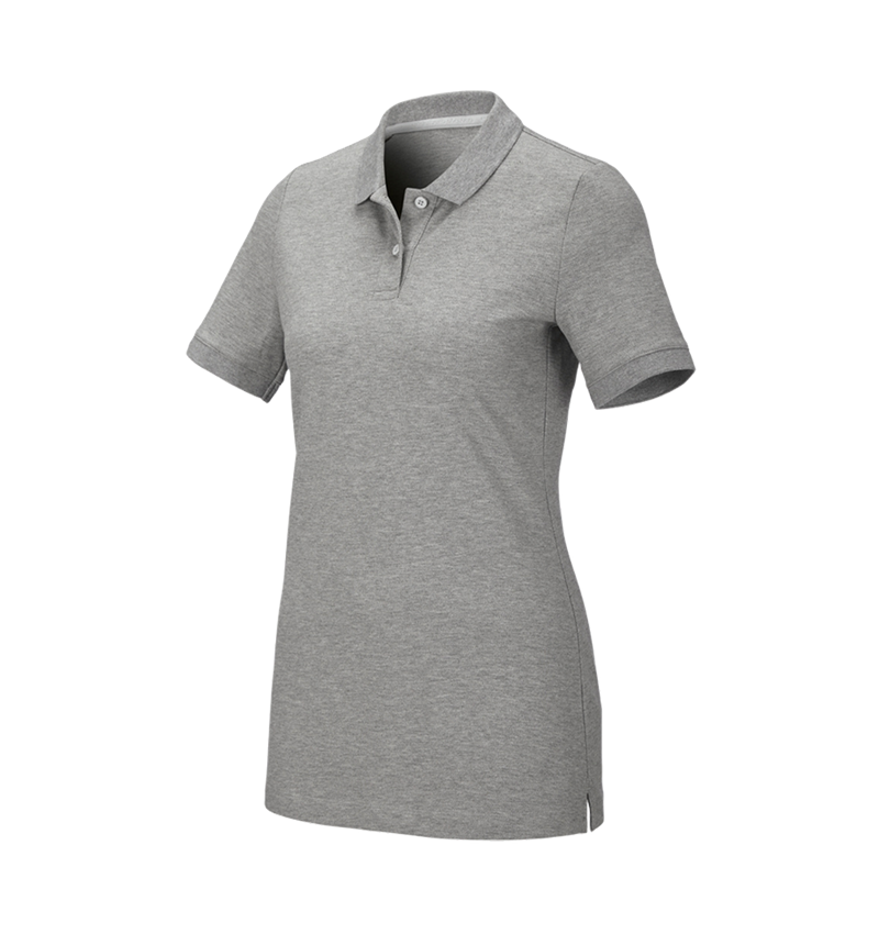 T-Shirts, Pullover & Skjorter: e.s. Pique-Polo cotton stretch, damer + gråmeleret 2