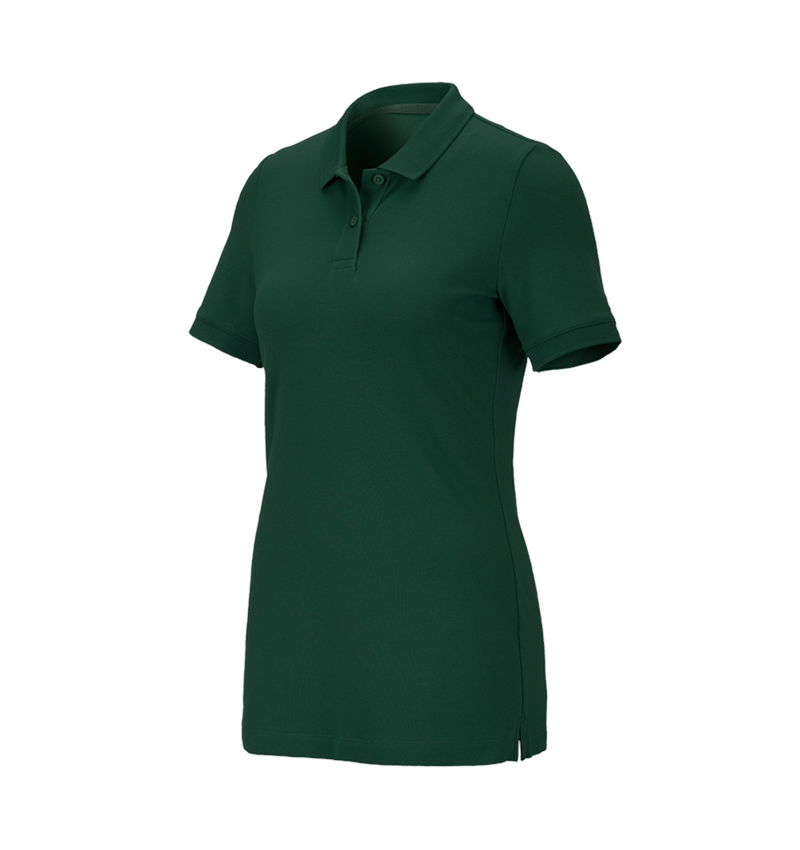 T-Shirts, Pullover & Skjorter: e.s. Pique-Polo cotton stretch, damer + grøn 2